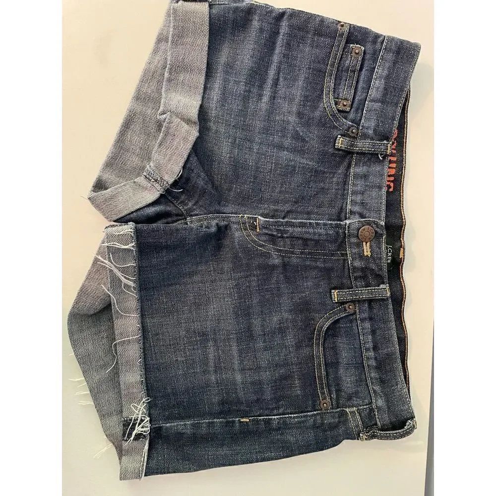 J. crew Hipslung Denim Jean shorts size 4